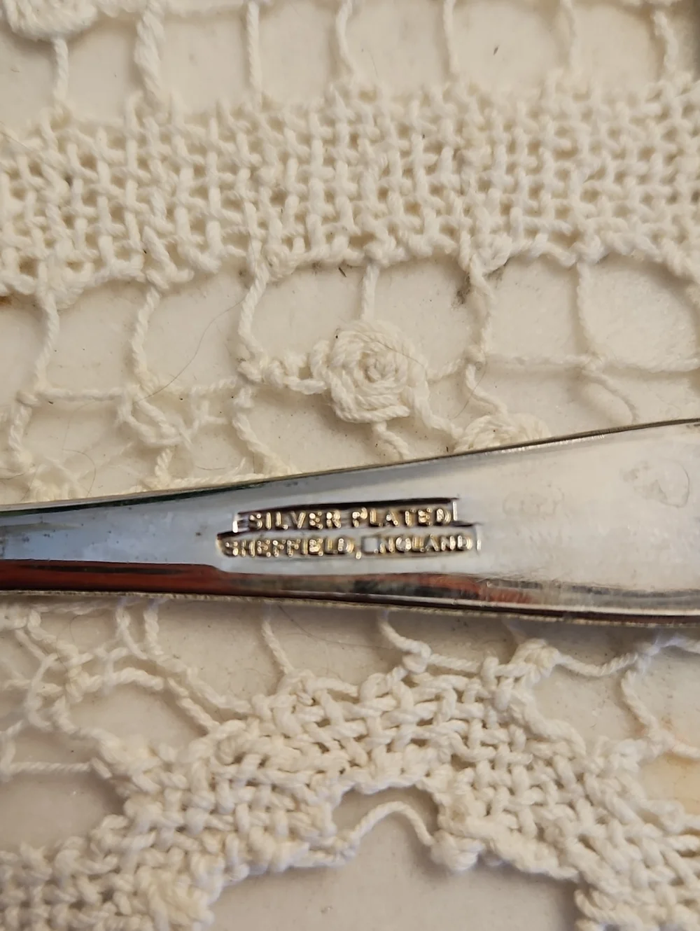 SHEFFIELD ENGLAND            7 Piece Dessert/Appetizer Silver Service Set VTG
